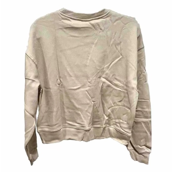 Pull & Bear-Basic Crew Neck Oversized Sweatshirt-Women's Size: Med-Stone-NEW!! - Picture 11 of 16
